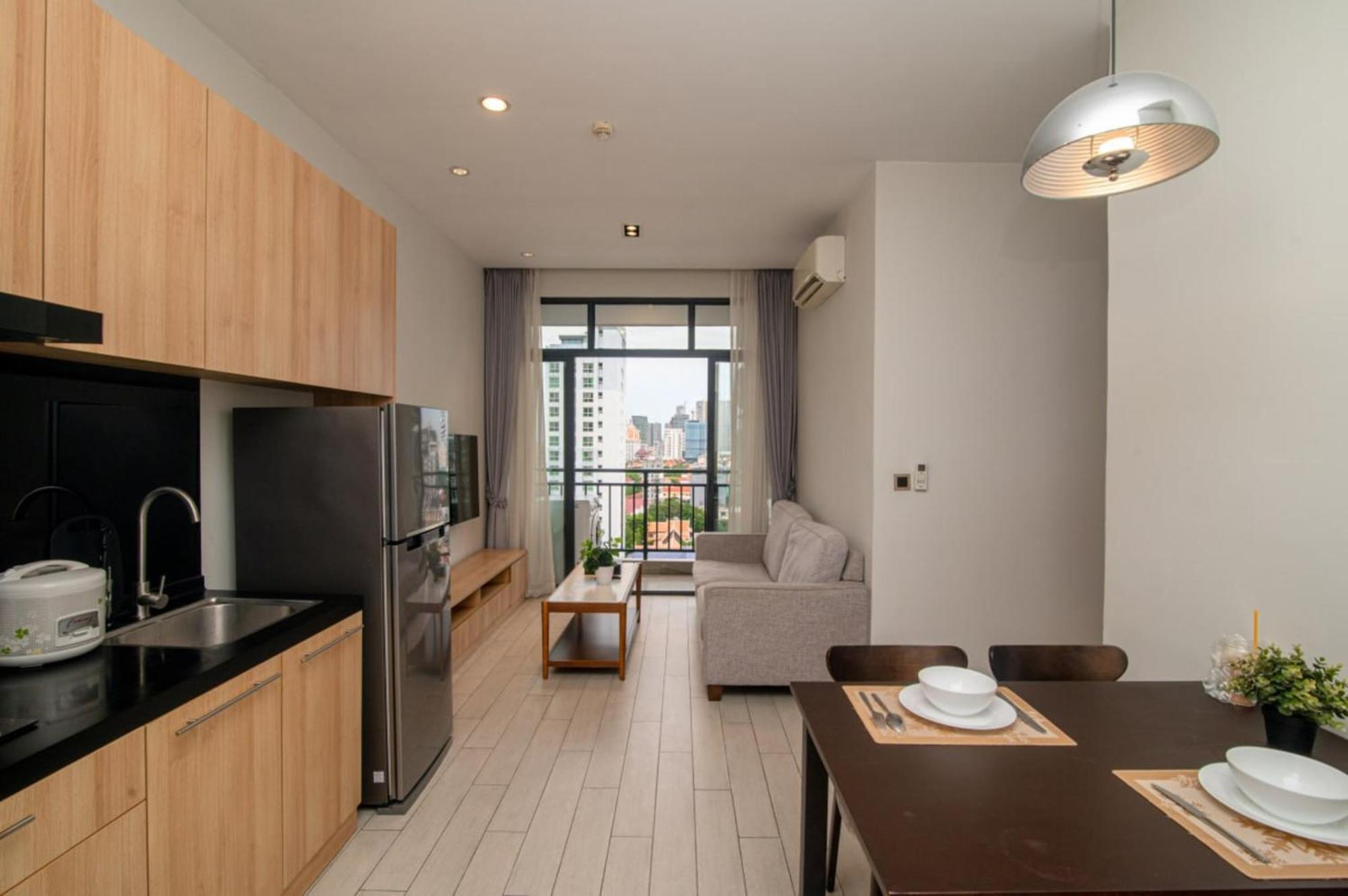 The View Serviced Residence 豪景日式酒店公寓 Phnompen Kültér fotó
